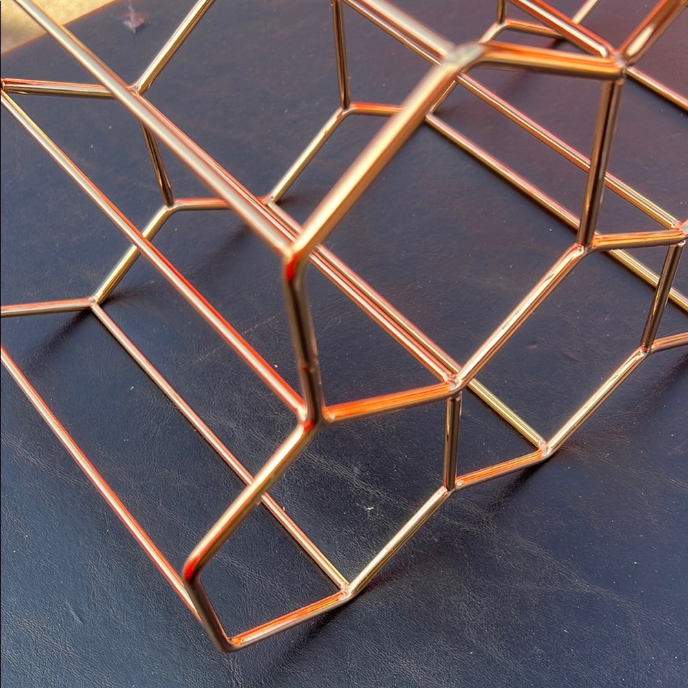 Geometric Metal Wine Rack - Picture 3 of 3